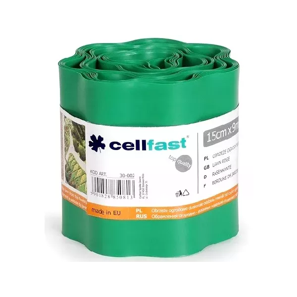 Cellfast Obrzeże Trawnikowe Zielone 15cm x 9mb