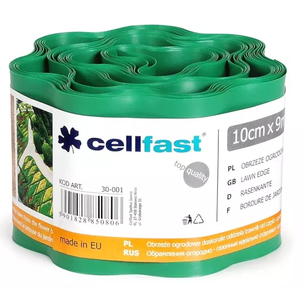 Cellfast Obrzeże Trawnikowe Zielone 10cm x 9mb