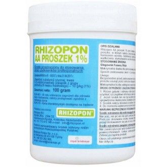 Ukorzeniacz do zielonych Rhizopon 1% 100g hormon