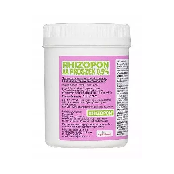 Ukorzeniacz do zielonych Rhizopon 0,5% 100g hormon