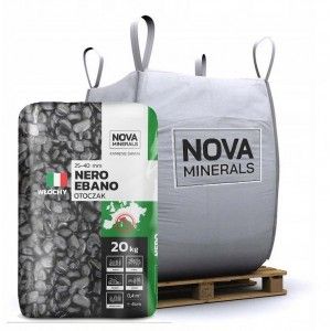 Otoczak grafit czarny NERO EBANO 25-40mm 1000kg 1t Big Bag