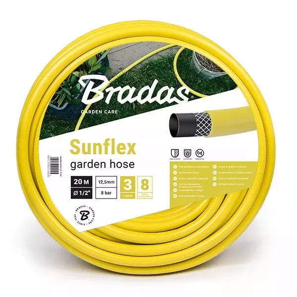 Bradas Wąż Ogrodowy Sunflex 3/4 x 20m