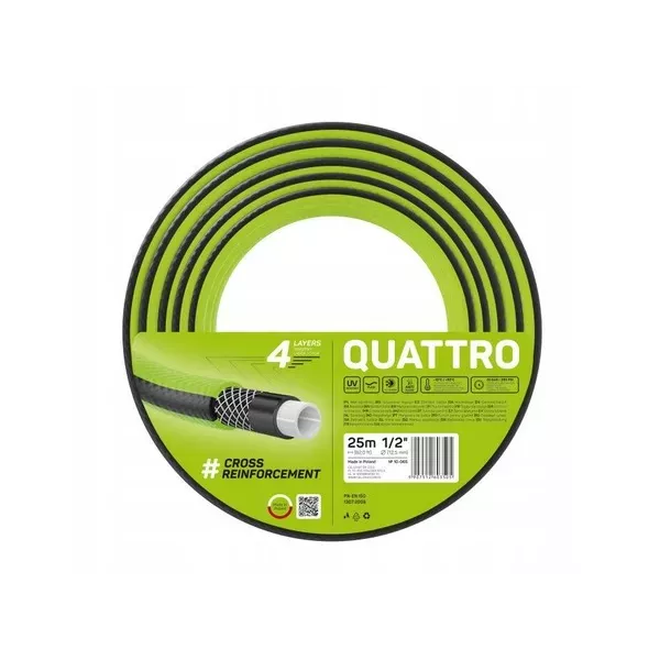 Cellfast Wąż Ogrodowy Quattro 1/2 25m 10-065